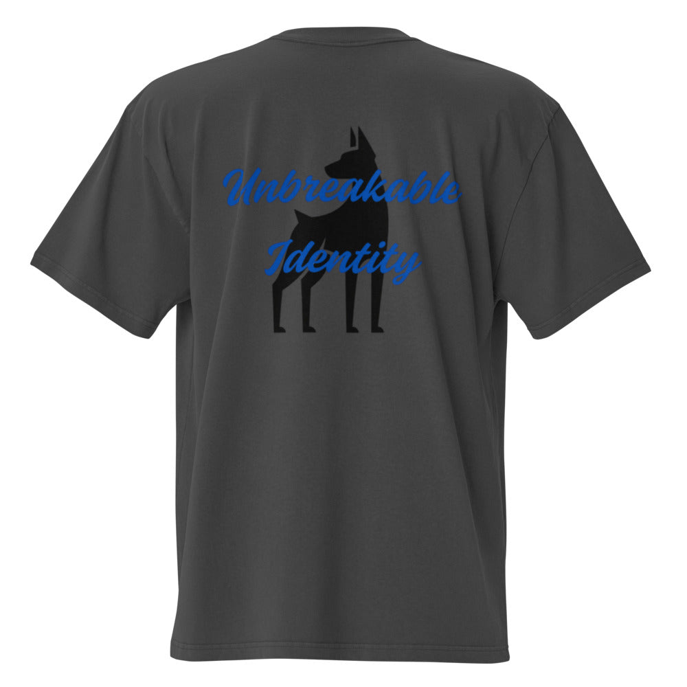 Camiseta oversize con efecto desgastado